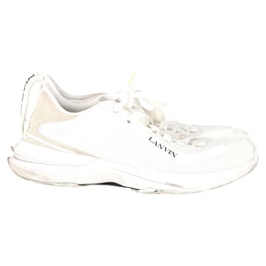 Lanvin L-I Schnürsneaker aus weißem Mesh