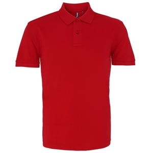 Asquith & Fox Herren Polohemd mit kurzen Ärmeln (Kardinalrot)