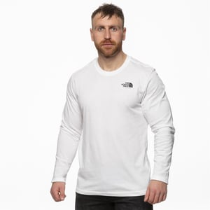 The North Face Herren Langarmshirt Easy Tee in Weiß