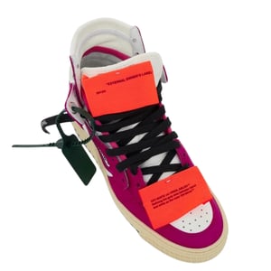 Off-White Off Court 3.0 High-Top-Ledersneaker in Fuchsia