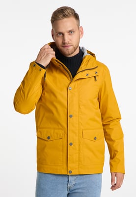 Mo Regenjacke mit Innenprint Herren Senf