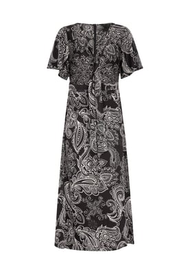 Dreimaster Kleid Damen Schwarz Weiss