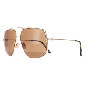 Tom Ford Aviator Mens glänzend Rose Gold Roviex FT0927 Liam Sonnenbrille