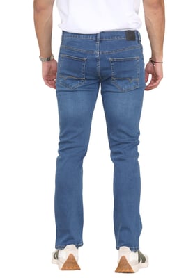 MYT Herren-Jeans mit geradem Bein, Hyper-Stretch-Denim in Blau