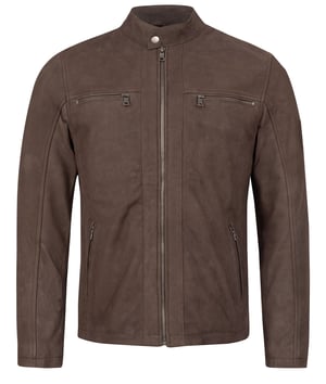 Rock Creek Lederjacke Dunkelbraun