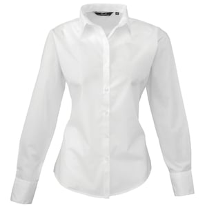 Premier - Bluse für Damen Langärmlig (Weiß)