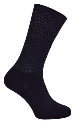 Extra breite Bambus-Ödemsocken | Dr.Socks | Herren & Damen | Socken für geschwollene Füße, Knöchel, Beine & Diabetiker - Schwarz