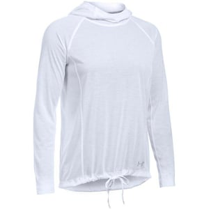 Under Armour Thread Borne Womens White Hoodie