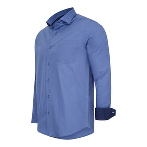 Stretch Overhemd Milano von Cappuccino Italia in der farbe Blau.