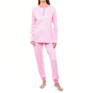KLP1 Damen-Winterpyjama mit langen Ärmeln