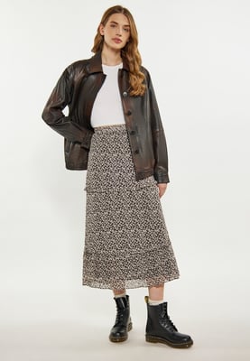 Dreimaster Jacke Damen braun schwarz