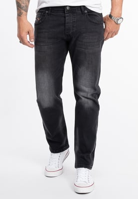 Rock Creek Jeans Straight Leg Schwarz