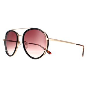 Ted Baker Aviator Damen Schwarz Gold Braun Gradient TB1638 Gaia