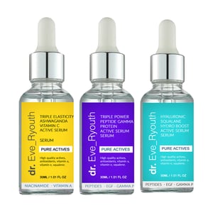 Squalan-Serum 30ml + Ashwaganda Vitamin C-Serum 30ml + Peptid-Serum 30ml