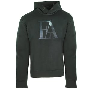 Emporio Armani Große Adler Logo Schwarz Hoodie