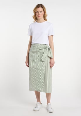 Dreimaster Wickelrock Damen Wollweiss Helloliv
