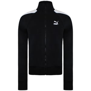 Puma Classics T7 Schwarze Trainingsjacke für Damen