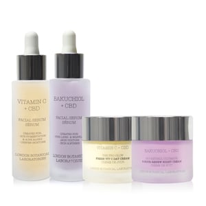 Bakuchiol-Serum+Vitamin C-Serum+Vitamin C-Tagescreme+ Bakuchiol-Nachtcreme