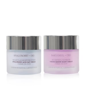 Bakuchiol-Nachtcreme + Hyaluronsäure-Tagescreme