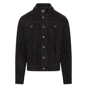Herren Trucker Jeansjacke aus Ziegenwildleder im Westernstil - Yangon