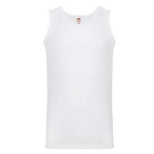 Fruit of the Loom - "Valueweight Athletic" Ärmelloses Oberteil für Herren/Damen Unisex (Weiß)