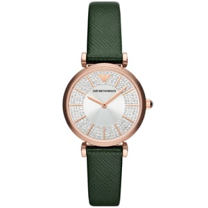 Emporio Armani Gianni T-bar Grün Damen Armbanduhr AR11517