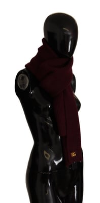 Dolce & Gabbana Red Red Cashmere Logo Brap