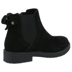 Hush Puppies Maddy Wide Wildleder Damen Schwarz Stiefel