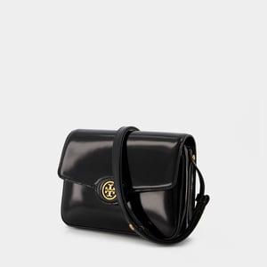 Robinson Hobo Bag - Tory Burch - Black - Leather