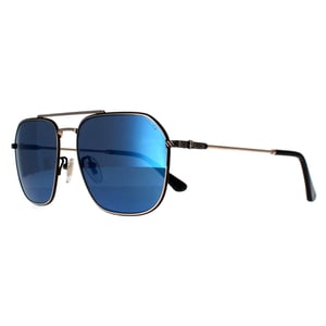 Polizei Aviator Mens Shiny Pink Gold Smoke Mirror Blue SPLF64 Octane 1