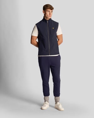 Lyle & Scott Softshell-Gilet für Herren in Marineblau