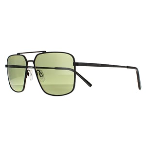 Serengeti Aviator Herren Matt Schwarz Saturn Polarisiert 555nm Aitkin