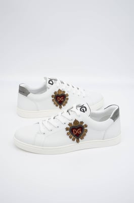 Dolce & Gabbana Herren Bestickte Low-Top Sneakers