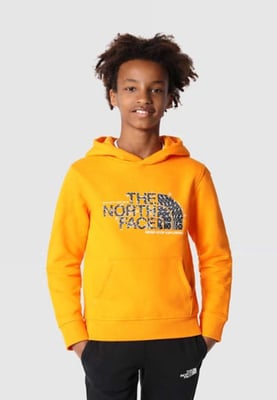 The North Face Kinder Drew Peak Overhead Hoodie in Orange