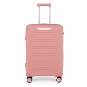 Hartschalen-Klassiker-Kofferset in Rosa mit 8 Rollen, TSA-Gepäckkoffer für Urlaub und Reisen
