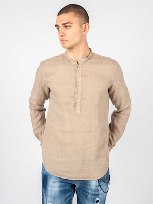 Xagon Man Hemd Lino Herren beige