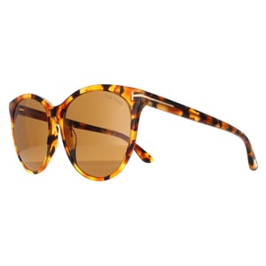 Tom Ford Rund Damen Havanna Blond Braun Maxim FT0787