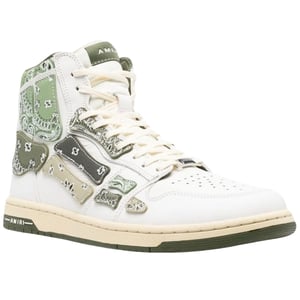 Amiri Bandana Skel Top High-Top-Sneaker in Olivgrun