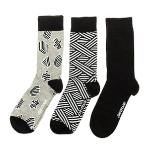 Pack-3 High-Top-Socken mit Antidruck-Bündchen JF3LSMC01-MULTICOLOR Mann