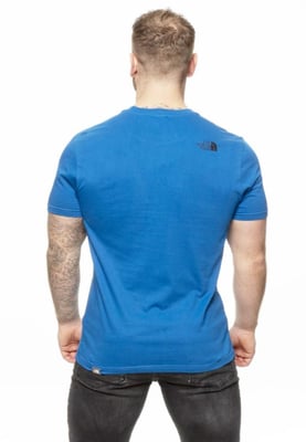 The North Face Mens SS einfache Kuppel T Shirt Bomber blau
