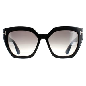 Tom Ford Square Womens Glänzend Schwarz Rauch Gradient FT0939 Phoebe
