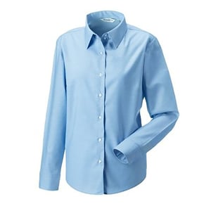 Russell Collection - Langärmelige Bluse - Damen (Hellblau)