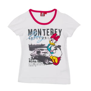 Girl's Daisy Rundhalsausschnitt Kurzarm-T-Shirt WD26120