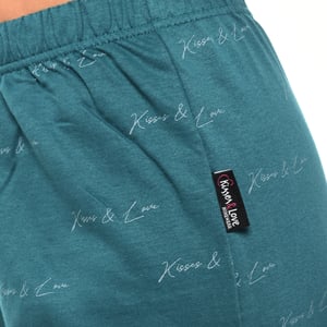 KLP2 Damen-Winterpyjama mit langen Ärmeln und Plüsch