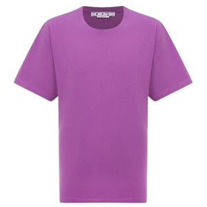 Off-White Diag Tab ubergrosses lila T-Shirt