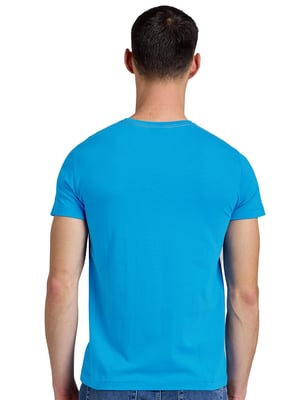 Gant | Herren T-Shirt mit Rundhalsausschnitt Kontrast Logo - Blau