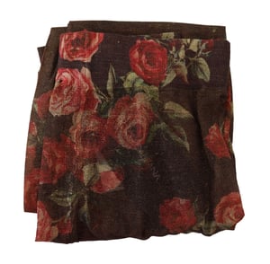 Dolce & Gabbana Damen Schwarze Blumenmuster Strumpfhosen Nylon-Tights