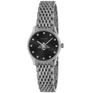 Gucci YA1265020 G-Timeless Schwarzes Zifferblatt mit Biene Damenuhr