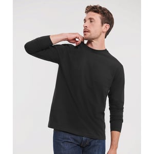 Russell Herren T-Shirt mit langen Ärmeln (Schwarz)