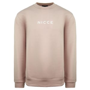 Nicce Center Logo Herren Hellrosa Pullover